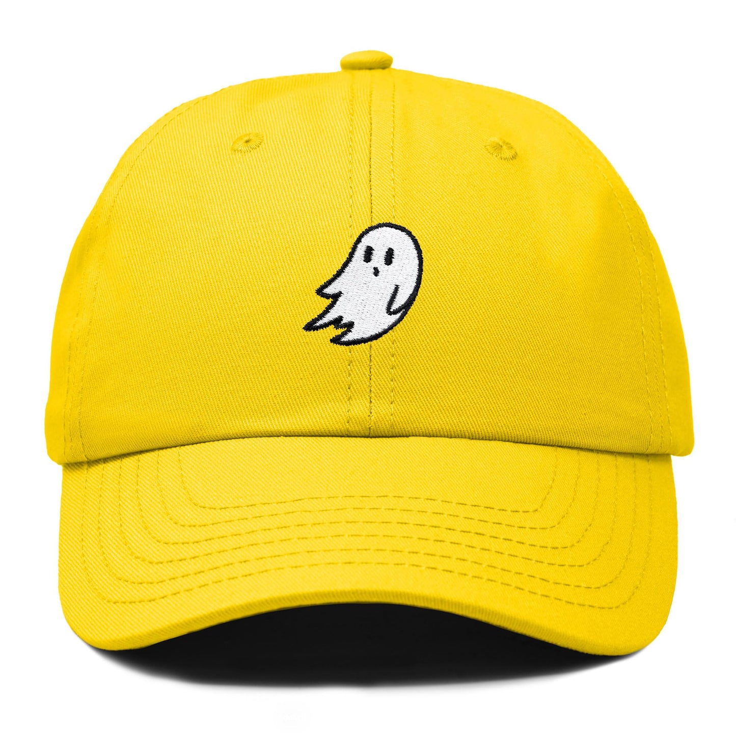 DALIX Ghost Embroidered Mens Womens Cotton Dad Hat Baseball Cap Adjustable - color: Maroon