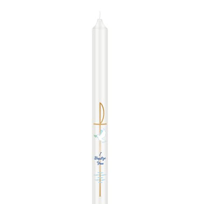 Conelist 2pcs Baptism Candle 10'', Velas para Bautizo Gift Baptism