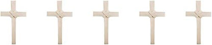 Autom Palm Sunday Leaf Cross with Crossover Center Design Supply, 8 Inch, Pack of 5