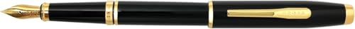 Cross Coventry Black Lacquer, Gold-Tone Fine Nib Fountain Pen - color: Black, style: Fine Nib