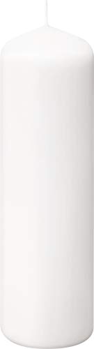 BOLSIUS 6 White Pillar Candles Bulk - 3x9 Inches Candle Set - 116+ Hours Clean Burning - No Palm Oil - 0% Animal Fat - Premium European Quality - Unscented Dripless Any Occasion Pillars - size: 3x9 Inches, style: 6 Count