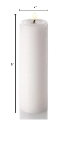 Richland® 2" x 6" White Pillar Candles Set 10 - color: White, size: 2" x 6" (Set 10)