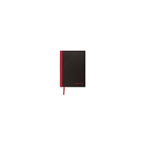Black n' Red Notebook, Business Journal, 9-3/4" x 6-3/4", 96 Sheets, Ruled, Optik Paper, Hardcover, Casebound, Black (400110531) - size: 1 Count, style: Medium