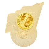 PinMart Officially Licensed U.S.M.C. Lapel Pin - Gold Color Plated Enamel - color: Emblem & USA Flag Gold Plated, size: 10 Pack
