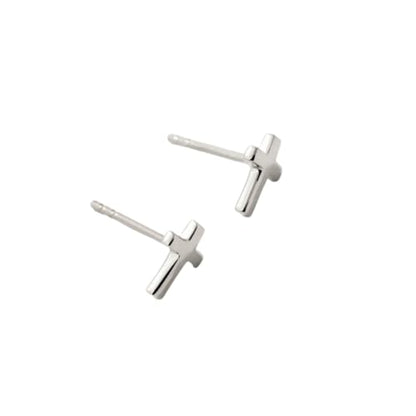 Minimalist Dainty Cross Stud Earring Gold Simple Small Earring Jewelry for Women for Her