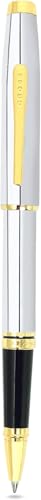 Cross Coventry Polished Chrome, Gold-Tone Rollerball Pen, Black Ink - color: Silver