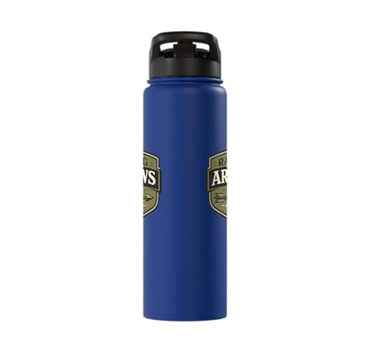 Raising Arrows Since 2026 Psalm 127:4 Faith Family Dad Stainless Steel Insulated Water Bottle - color: Royal Blue