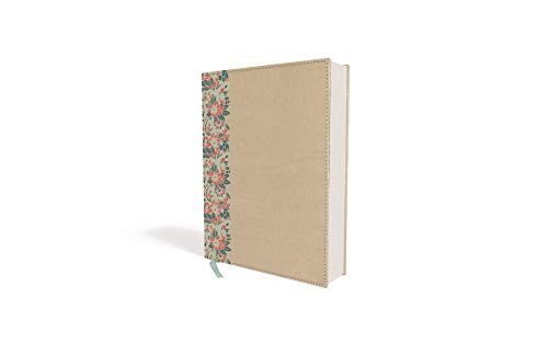 NIV, Beautiful Word Bible, Updated Edition, Peel/Stick Bible Tabs, Leathersoft over Board, Gold/Floral, Red Letter, Comfort Print: 600+ Full-Color Illustrated Verses