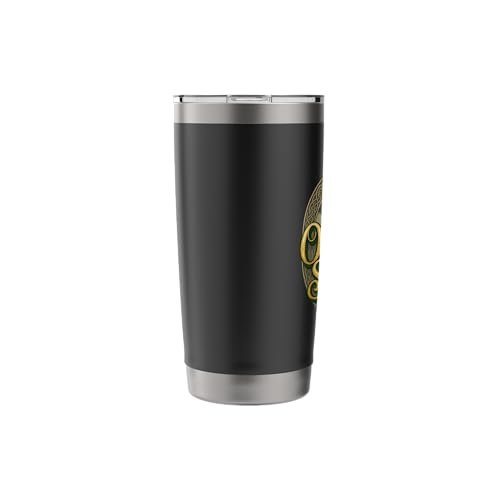 Outlander Scotland Celtic Script Stainless Steel Insulated Tumbler - color: Black