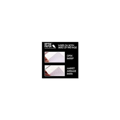 Black n' Red Notebook, Business Journal, 9-3/4" x 6-3/4", 96 Sheets, Ruled, Optik Paper, Hardcover, Casebound, Black (400110531) - size: 1 Count, style: Medium
