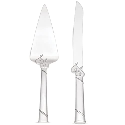 Lenox True Love Silverware Cake Knife & Server Dessert Set, 2-Piece - style: Dessert Set