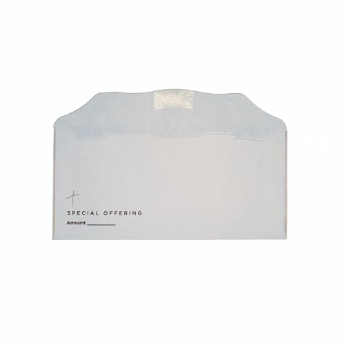 Special Offering Envelopes | Church Pew Envelopes for Tithe or Donation | 3" x 6 5/16" | Bill Size Fits Cash Check or Coin (100)