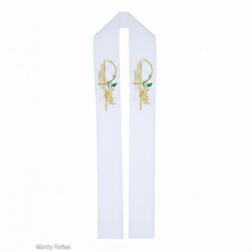 MercyRobes Clergy Stole 02 White