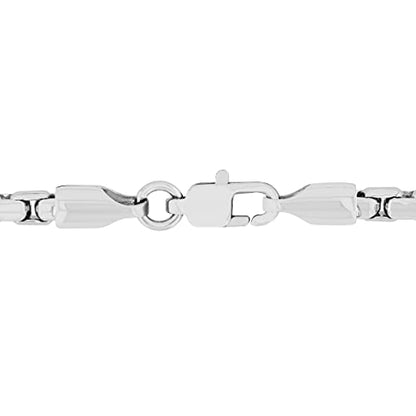 Steel Nation Men’s .25 CTW Black Diamond Cross Stainless Steel 24" Necklace