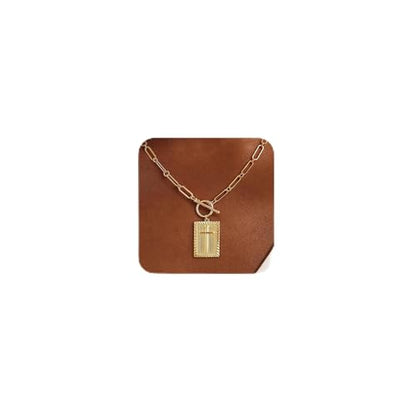 CHESKY Cross Necklace for Women Trendy, Dainty 14K Gold Plated Paperclip Charm Necklace for Womens Chunky Cross Pendant Necklace Gold Jewelry Religious Christian Gifts for Christians - color: Cross-GD