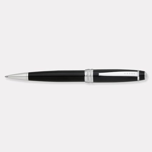 THINGS REMEMBERED Engraved Cross Bailey Black Lacquer & Chrome Ballpoint Pen (FREE CUSTOMIZATION)