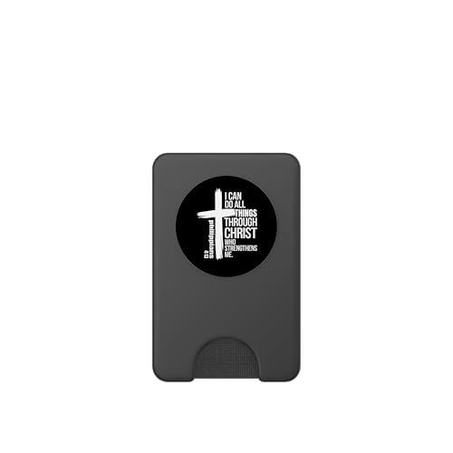 Christian Inspirational Cross Design PopSockets PopWallet for MagSafe - style: Magnetic PopWallet