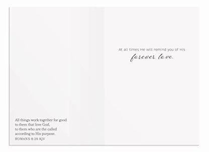 DaySpring - Encouragement - God is with You - 4 House Plant Designs Assortment with Scripture - 12 Encouragement Boxed Cards & Envelopes (U0064)