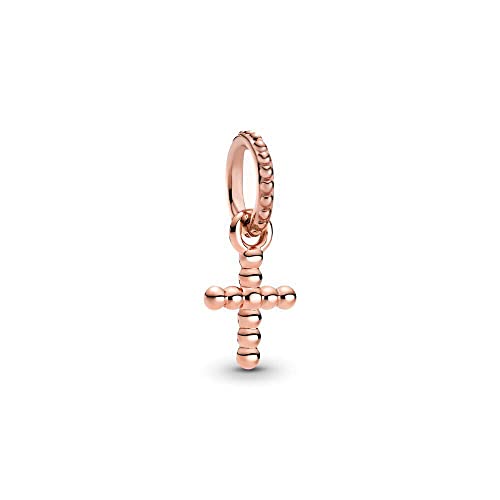 Sport Religious Charm 925 Sterling Silver Pendant,Jewelry Beads Gifts for Women Bracelet&Necklace - color: Beaded Cross