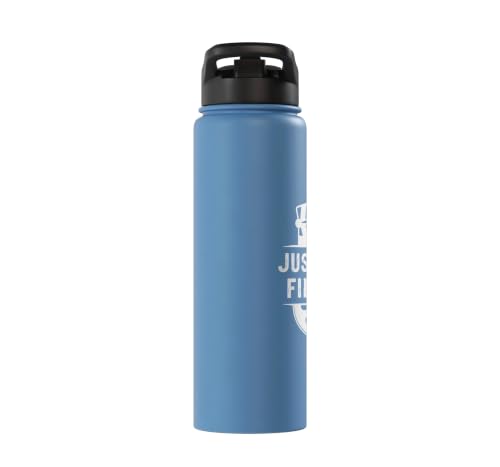 Just Keep Filming Film Industry Video Filmmaker Filming Stainless Steel Insulated Water Bottle - color: Light Blue