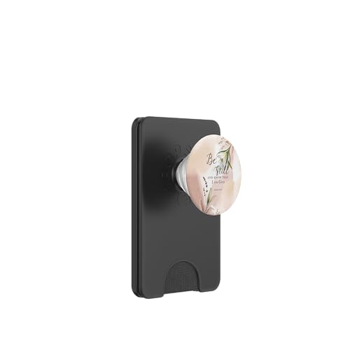 Be Still Bible Verse Christian Quote Minimalist Floral PopSockets PopWallet for MagSafe - style: Magnetic PopWallet