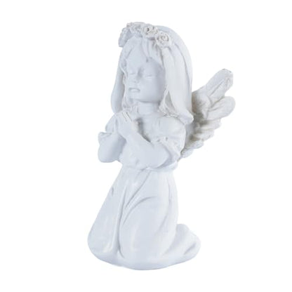 Guardian Angel Figurine Praying Hands Statue Cherub Statue, Girl - color: Angel-girls