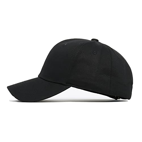 Cross Embroidery Baseball Cap,Adjustable Structured Dad Hat for Men Women Sun Hat - color: Black-1