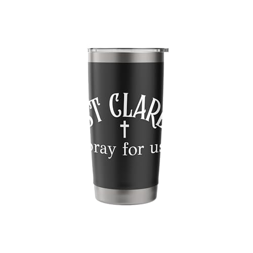 St Clare of Assisi Prayer Catholic Patron Saint Stainless Steel Insulated Tumbler