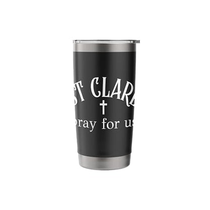 St Clare of Assisi Prayer Catholic Patron Saint Stainless Steel Insulated Tumbler