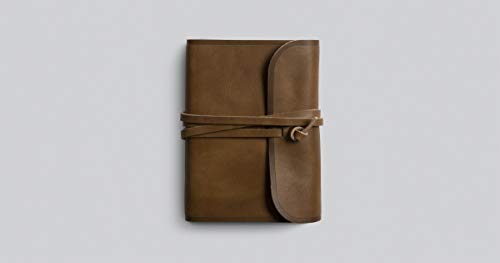 ESV Large Print Compact Bible, Red Letter (Natural Leather, Brown, Flap with Strap): Holy Bible, English Standard Version