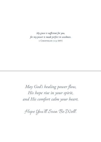 Warner Press G3494 Wishing You Well Boxed Assorted Get Well Cards with KJV Scripture - Box of 12