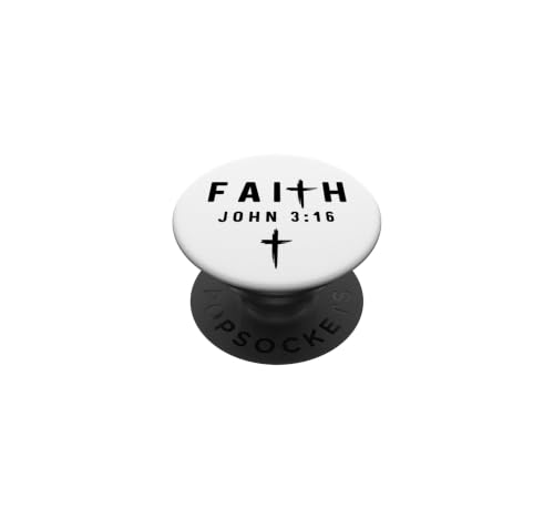John 3:16 3 16 Faith - God Jesus Quote Christian PopSockets Adhesive PopGrip - style: Adhesive PopGrip