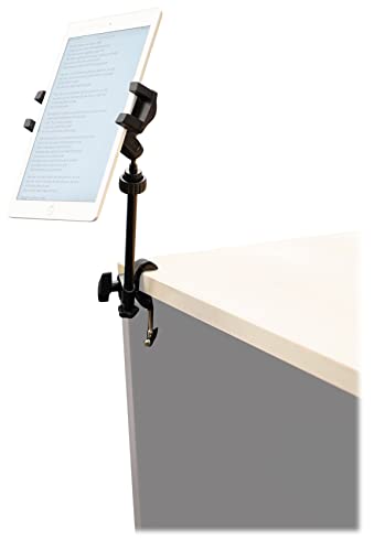Rockville RVMIC4 v2 Round-Base Mic Stand Bundle with iStand 44 Tablet Mount