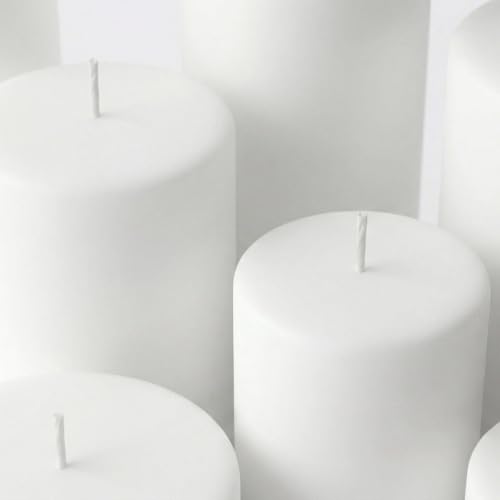 Richland® White Pillar Candles Set of 18 - color: White, size: 3'' Set 18pcs