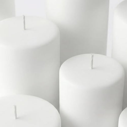 Richland® White Pillar Candles Set of 18 - color: White, size: 3'' Set 18pcs