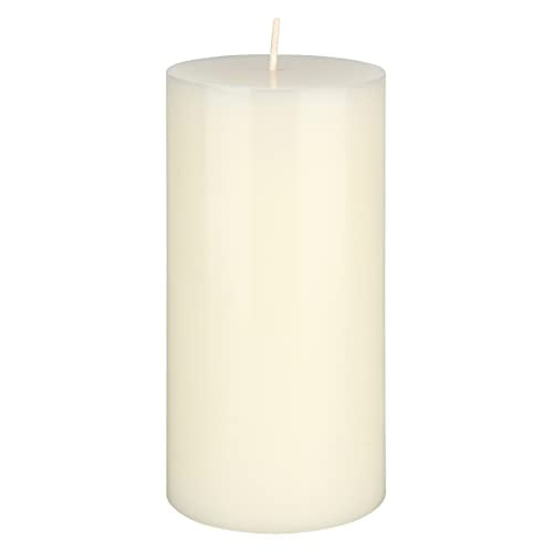 Mega Candles 1 pc Unscented Solid Ivory Pillar Candles, Hand Poured Premium Wax Candle 3 Inch x 6 Inch, Home Décor, Spas, Weddings, Occasions, Party, Centerpieces, Holidays, Vigils, Prayers - color: Ivory, size: 1 Piece