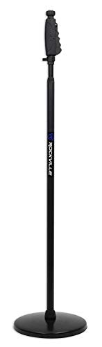 Rockville RVMIC4 v2 Round-Base Mic Stand Bundle with iStand 44 Tablet Mount