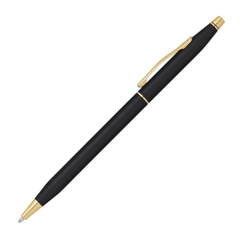 Cross Classic Century Ballpoint Pen, Black & Gold, Medium Point, Black Ink - color: Black & Gold