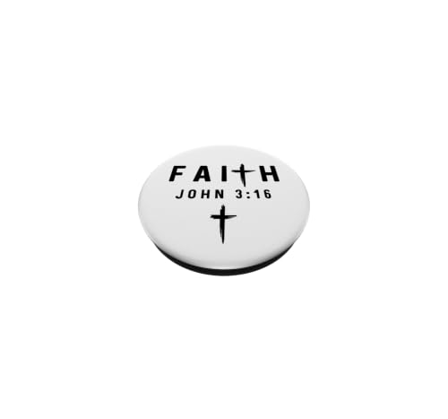 John 3:16 3 16 Faith - God Jesus Quote Christian PopSockets Adhesive PopGrip - style: Adhesive PopGrip