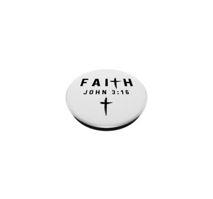 John 3:16 3 16 Faith - God Jesus Quote Christian PopSockets Adhesive PopGrip - style: Adhesive PopGrip