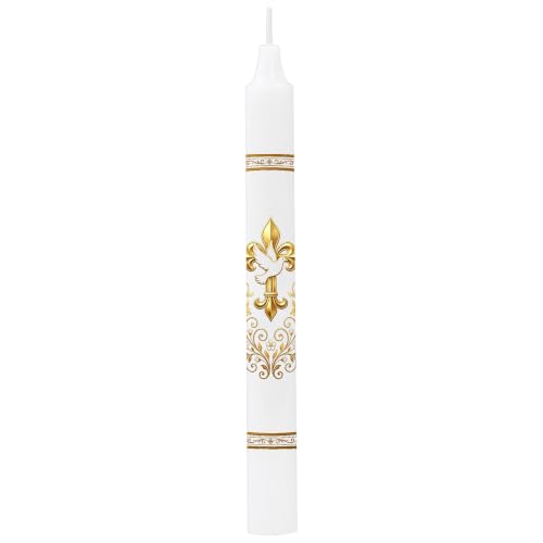 Baptism Candle, Baptismal Candles for Boys Girls, Catholic Gift - color: Baptism