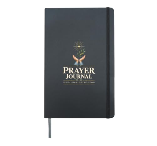 Prayer Requests Christian Devotional Quiet Time Hardcover Journal, Black