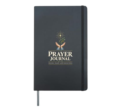 Prayer Requests Christian Devotional Quiet Time Hardcover Journal, Black