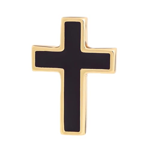 Women's Cross Brooch Lapel Pin Faith Fashion Jewelry - color: Mini Cross Gold