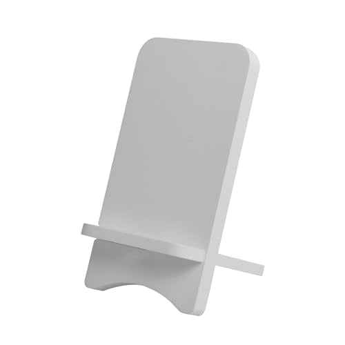 Solid Wood Simple Phone Stand, Desktop Stand,Tablets Tablet Display Stand, Compatible with All Phones (White Wood) - color: White wood
