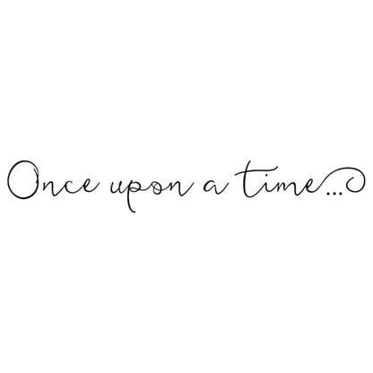 Once Upon A Time Wall Decals Kids Nursery Wall Art Decor Kids Bedroom Lettering Saying Quote Wall Decal Sticker Kids Room Decor - 27x4 inch