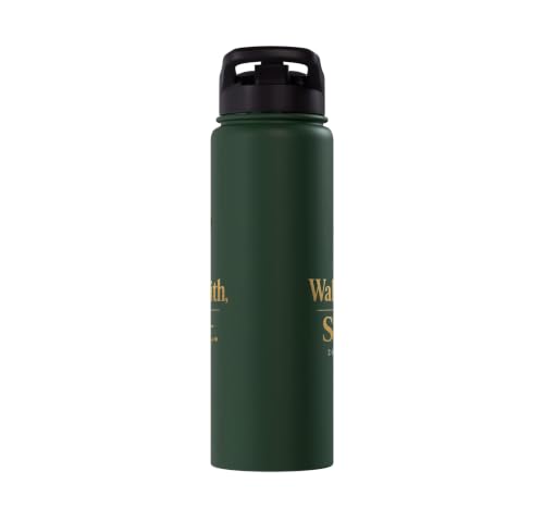 Christian Walk By Faith Not By Sight 2 Corinthians 5:7 Stainless Steel Insulated Water Bottle - color: Dark Green