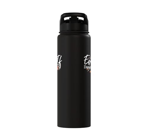 Christian Bible Verse Faith God Daniel 3:18 Even If Daniel Stainless Steel Insulated Water Bottle - color: Black