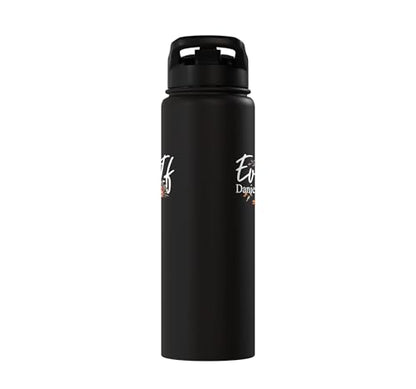 Christian Bible Verse Faith God Daniel 3:18 Even If Daniel Stainless Steel Insulated Water Bottle - color: Black