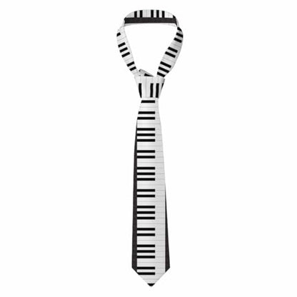 funny Ties for Men Business Novelty Men's Neckties for Festival Holiday Party Valentine's Day Wedding Christmas - color: Piano Keyboard
